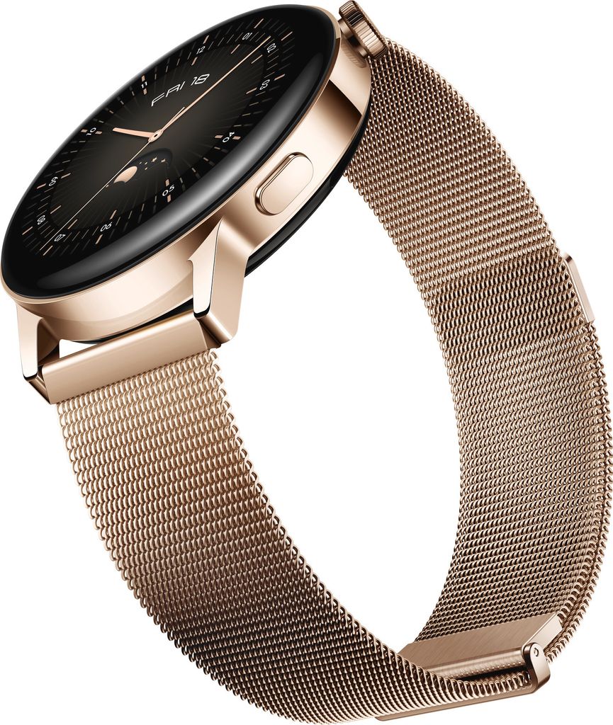 HUAWEI Watch GT3 (42mm) mit Milanesearmband light gold Produktbild 15