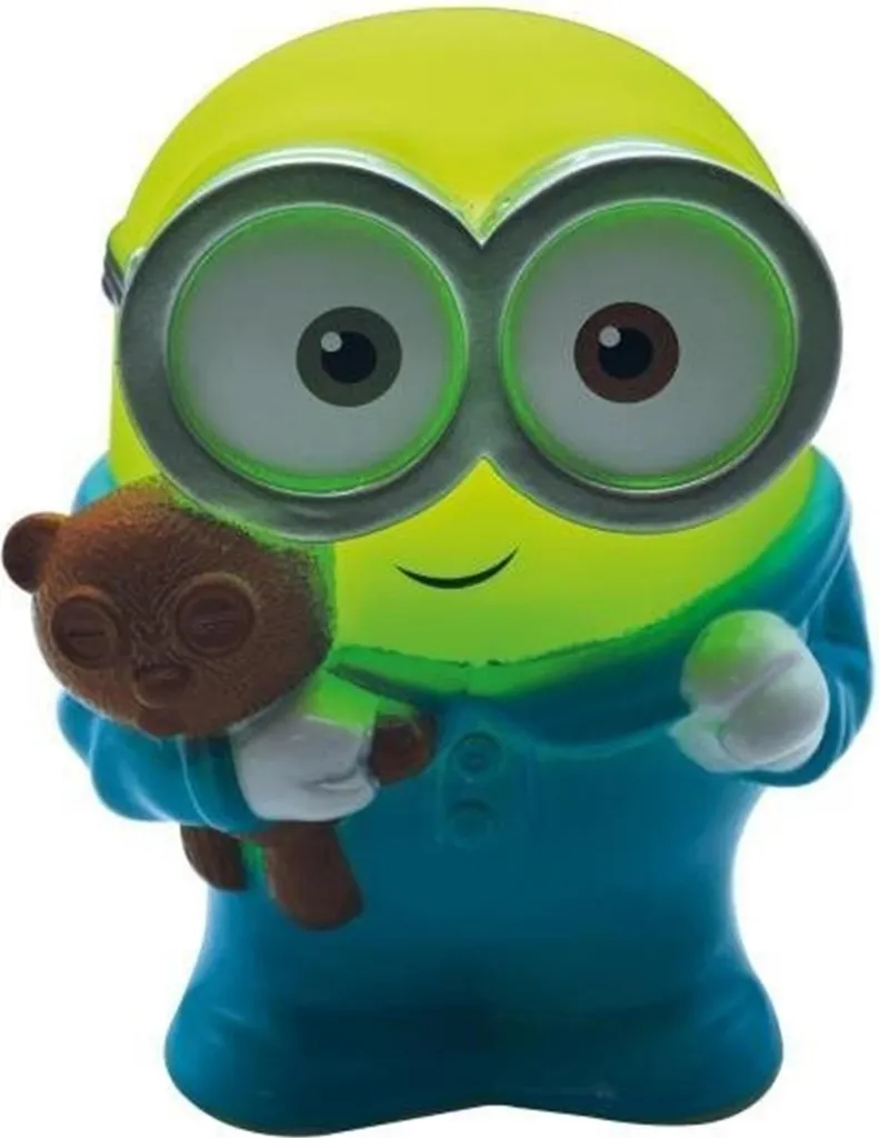 Minions Lampada 3D 13cm Originale: Gadget Notturno con Cambio Colore