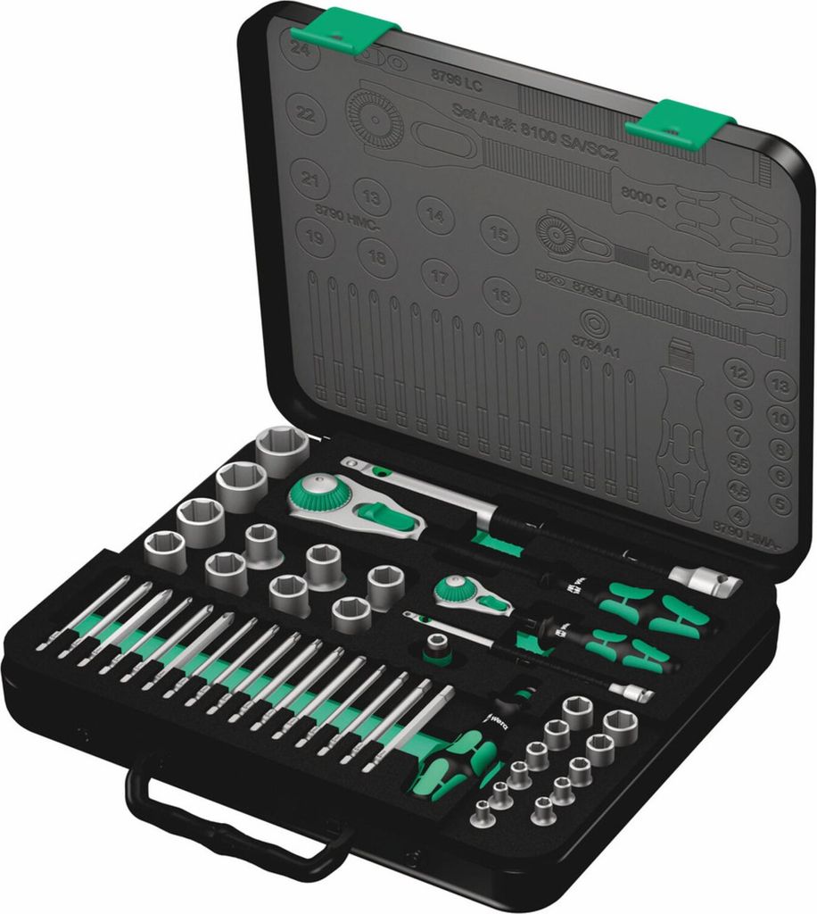 Wera 8100 SA/SC 2 Zyklop Speed-Knarrensatz Produktbild 