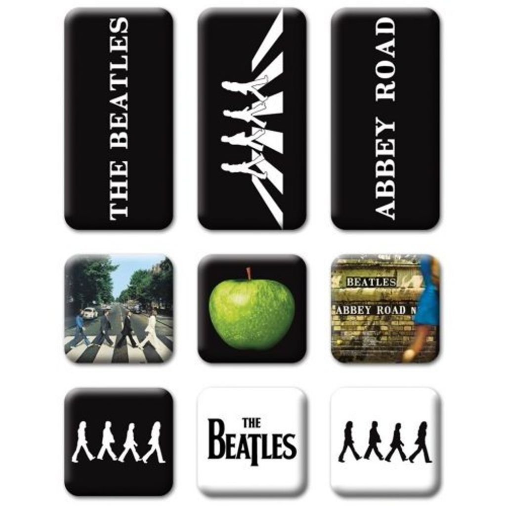 The Beatles Abbey Road 9 Piece Set Magnet Produktbild 