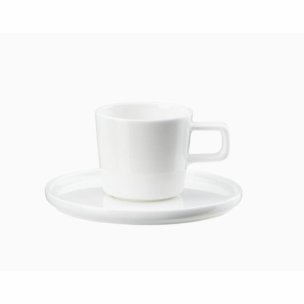 ASA Oco Kaffeetasse mit Unterteller Weiß 200ml Produktbild 