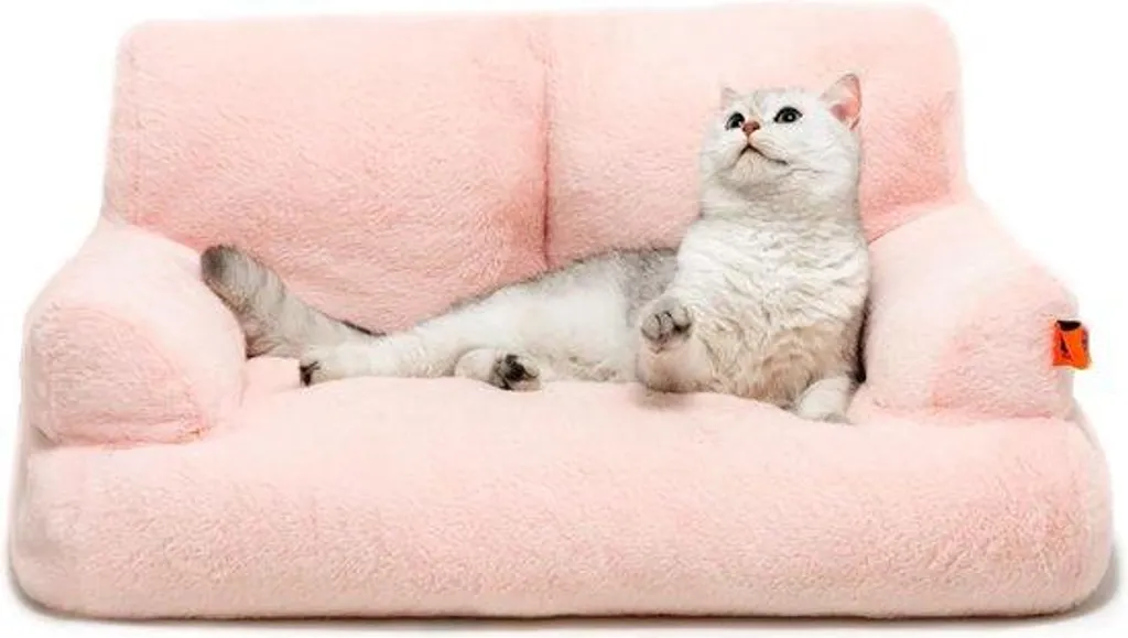 Canapé pour Chat Relaxant - Lit pour Chien de Salon Confort Orthopédique
