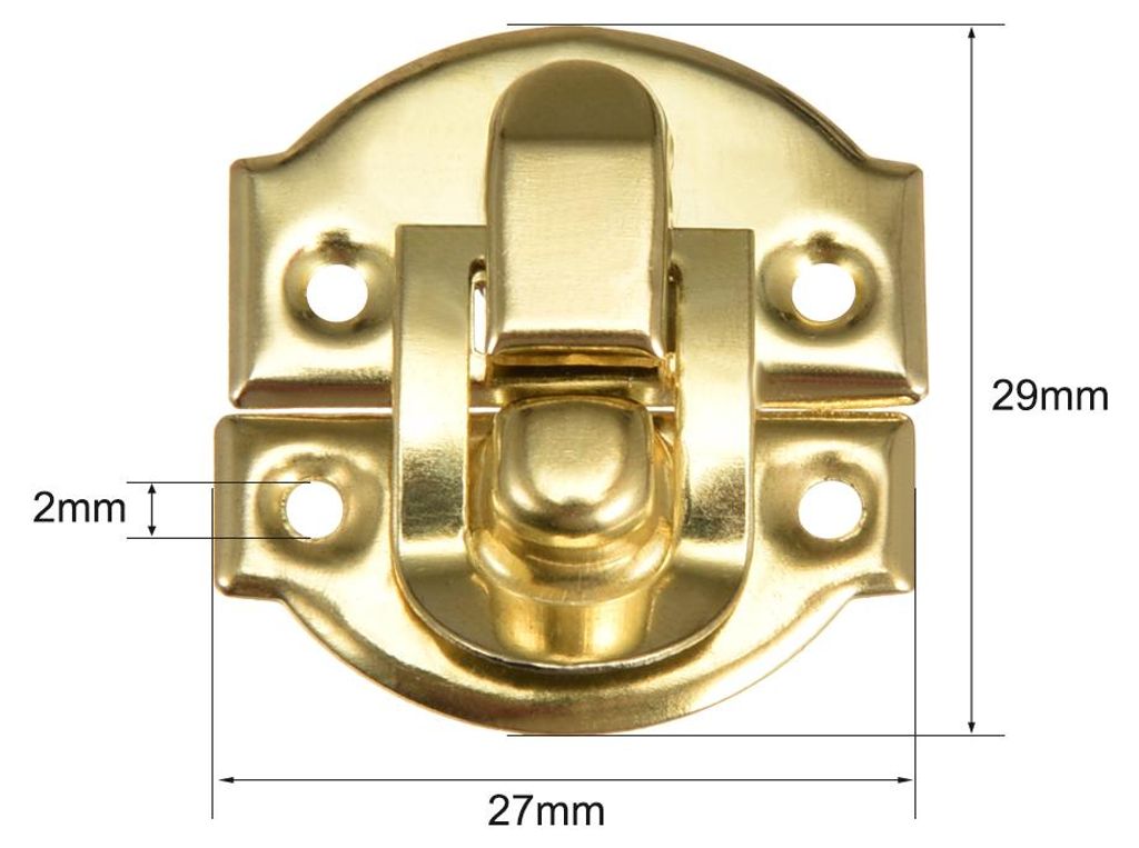 4Stk Box Riegel, Retro Stil Dekorative Haspe Schmuck Holzkiste Fang de