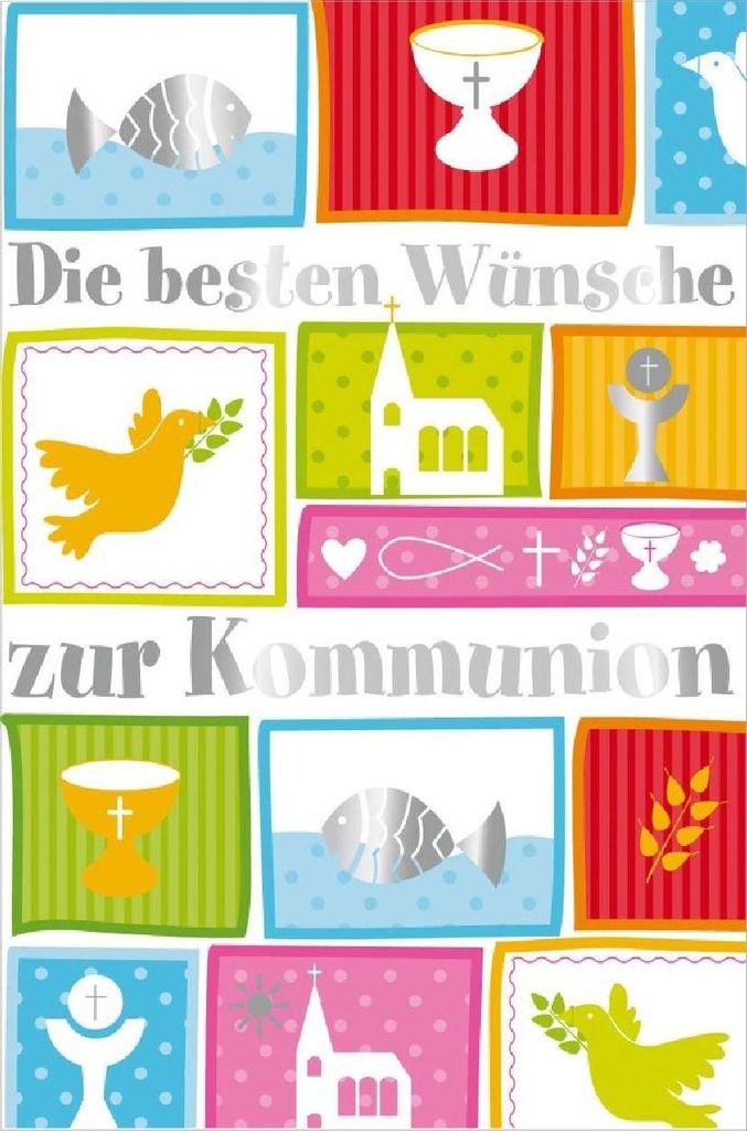 Artebene Karte Präge Kommunion Symbole