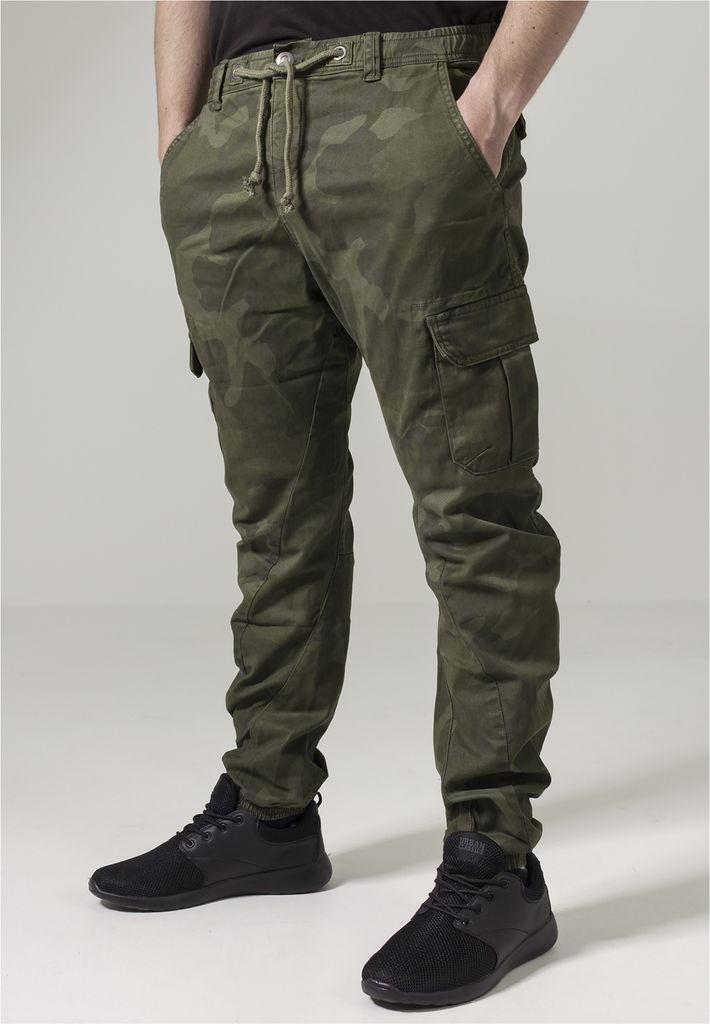 Urban Classics Hose Camo Cargo Jogging Pants Olive Camouflage-42