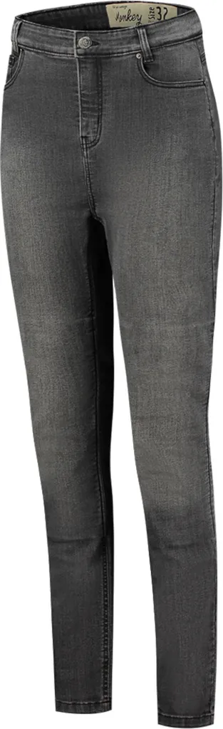Jean Moto Femme Homologué Rusty Stitches Emma Noir 32 Coupe Slim Fit