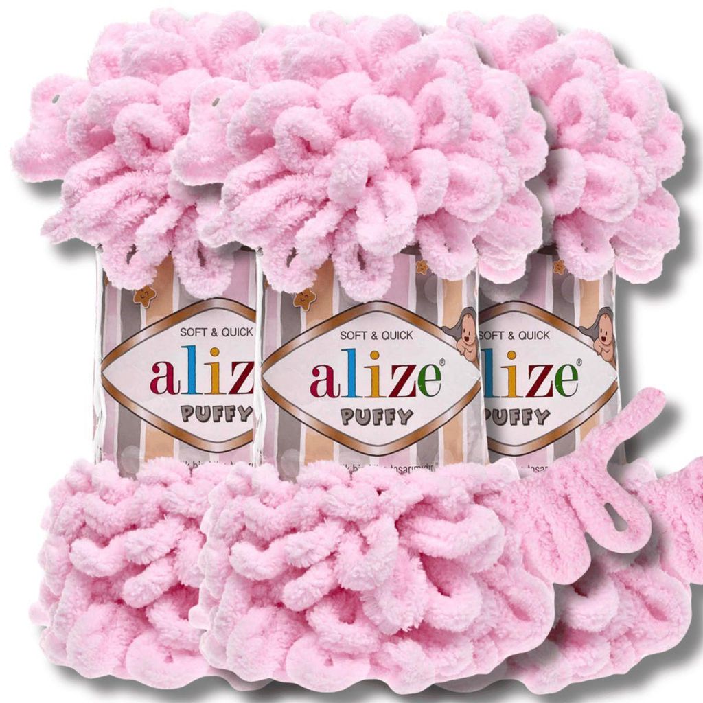 Alize 3x 100g Puffy, příze, univerzální barva, vhodná pro Obrázek produktu 