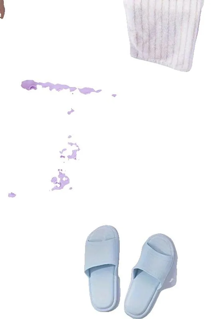 Tapis de douche violet 100x40 cm avec surface antidérapante de confort