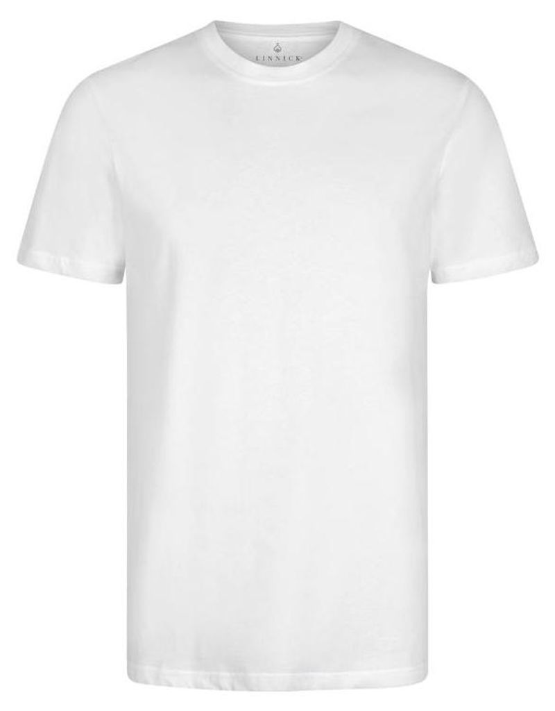 LINNICK Long-Fit-T-Shirt – Weiß – Größe XL – 100% Baumwolle – moderner langer Schnitt
