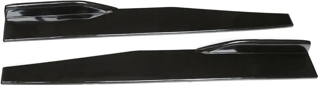 Jupes de bas de caisse en ABS noir, extension universelle de 74,5 cm