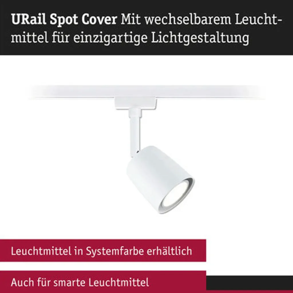 Spot URail Cover Dimmable Blanc Sécurité - Éclairage Orientable Rail
