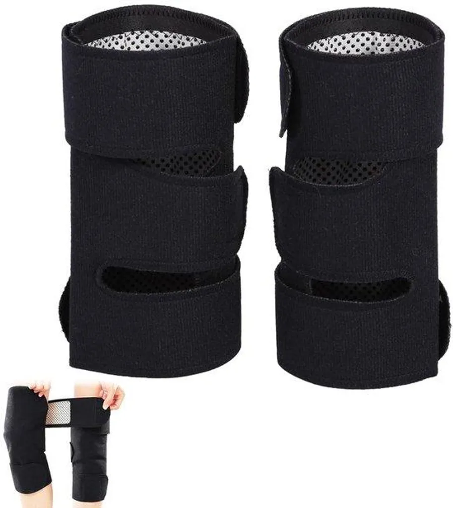 Genouillère Chauffante Magnétique avec 3 Niveaux de Chaleur et Vibrations