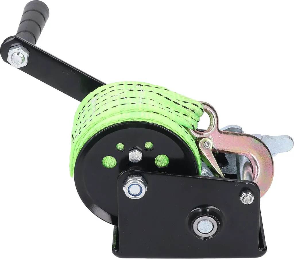 Treuil à manivelle pour remorque de bateau avec sangle polyester noire - 8