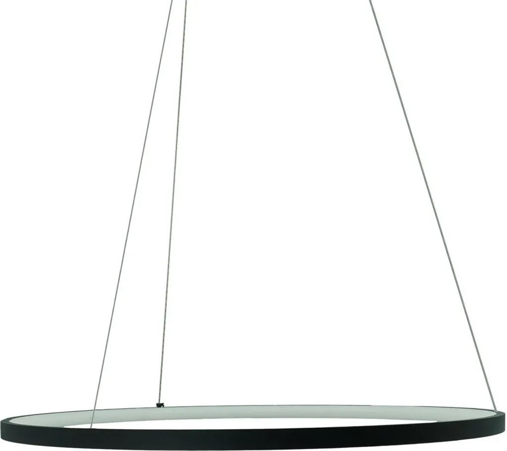 Suspension LED 36W Peoria - Luminaire Anti-Éblouissement Anneau Noir