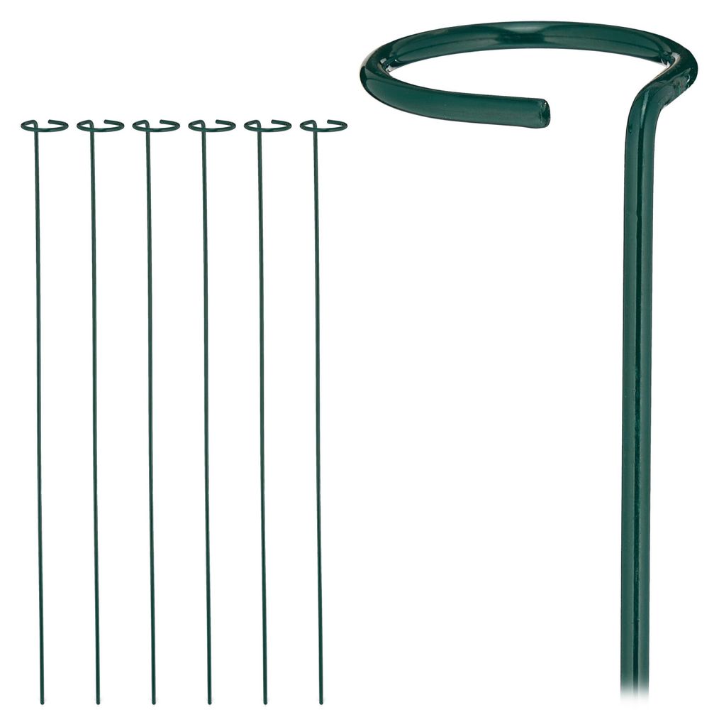 Relaxdays Rankhilfe 6er Set, Pflanzenhalterstab mit Produktbild 