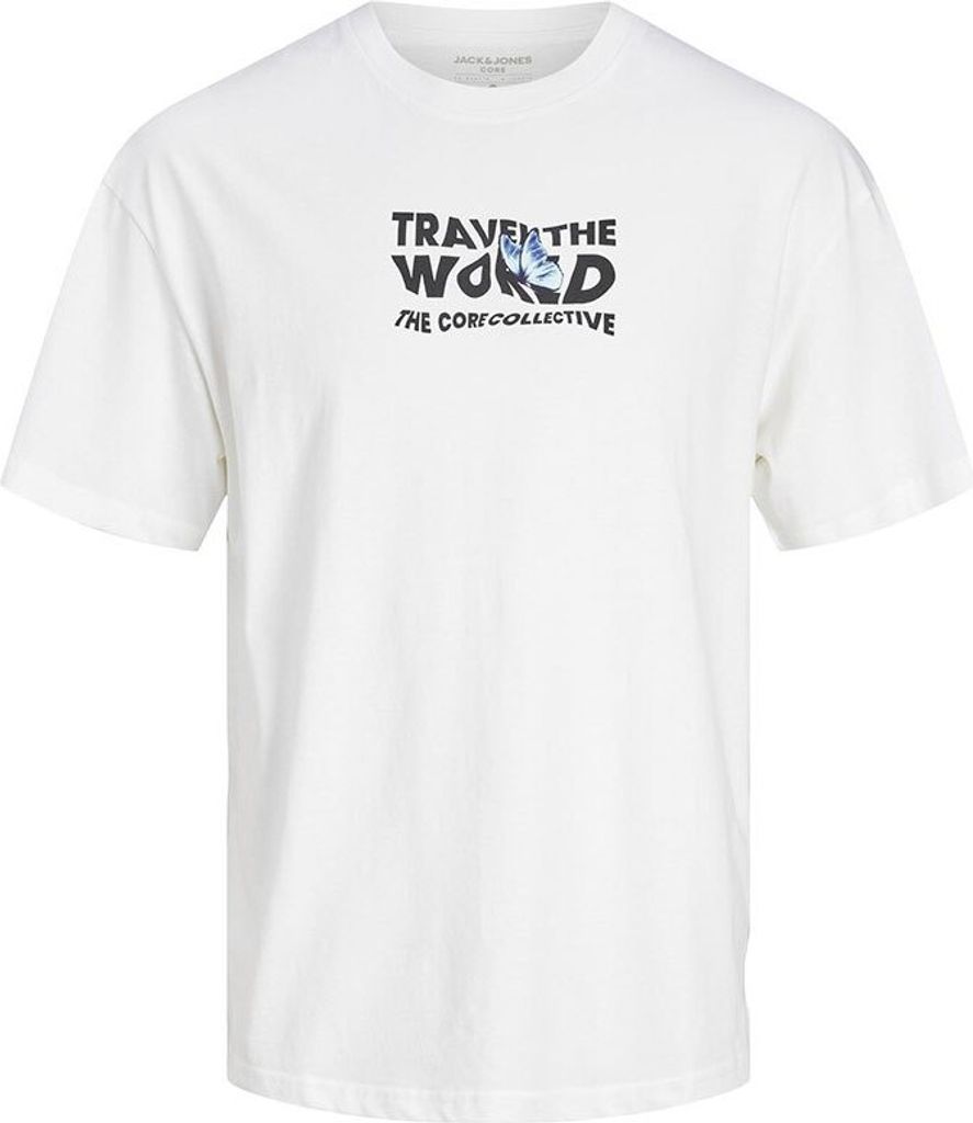 Jack & Jones Splash Gc Kurzarm-t-shirt Weiß L Mann Weiß L