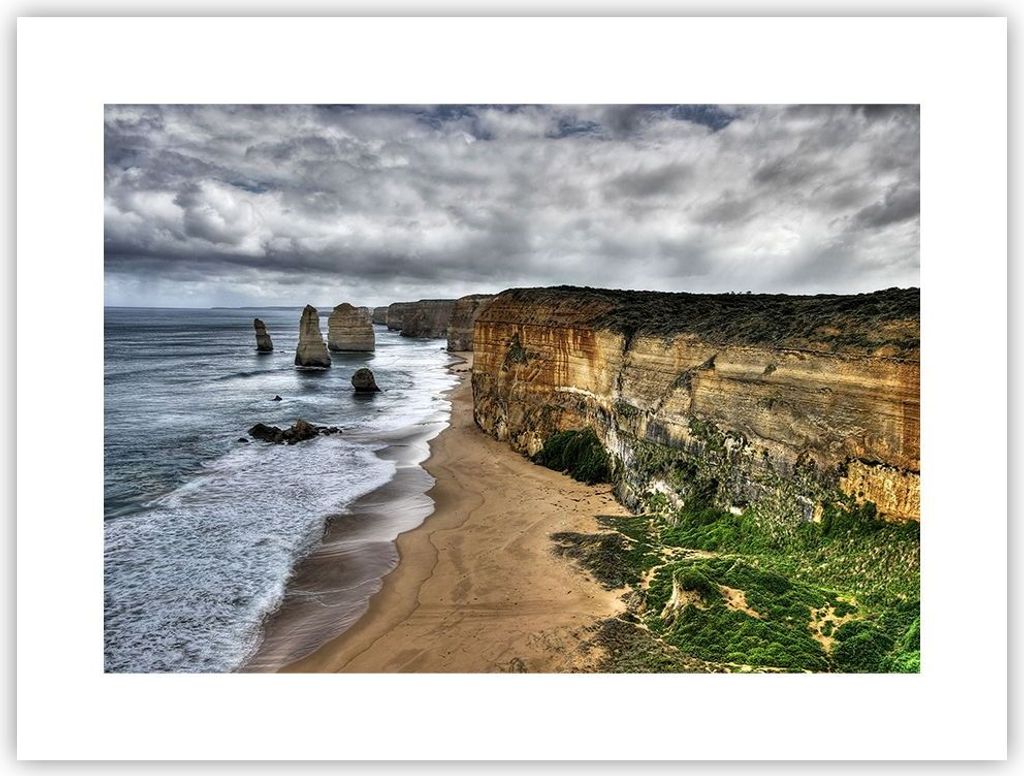 Poster - Poster ohne Rahmen - Strand Ozean Landschaft - 40x30 cm - Wand Bild - Wanddeko - Wandbilder - Kunstposter - Wandposter - Bilder - Kunstdru...