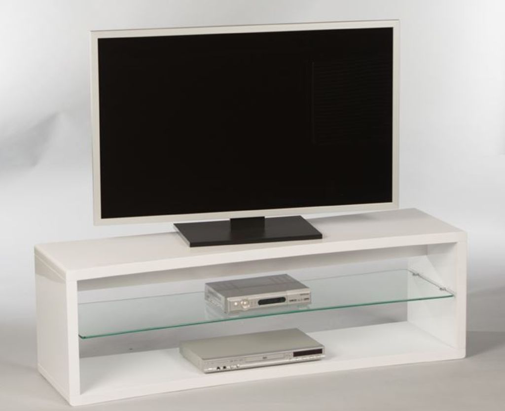 Lowboard 16833 TV-Möbel Fernsehmöbel TV-Untergestell Weiß Hochglanz