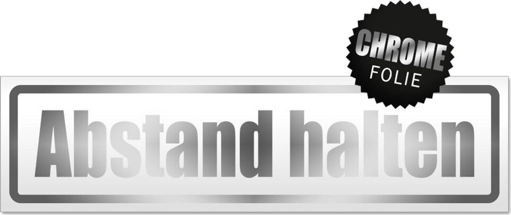 Abstand halten Magnetschild Schild magnetisch