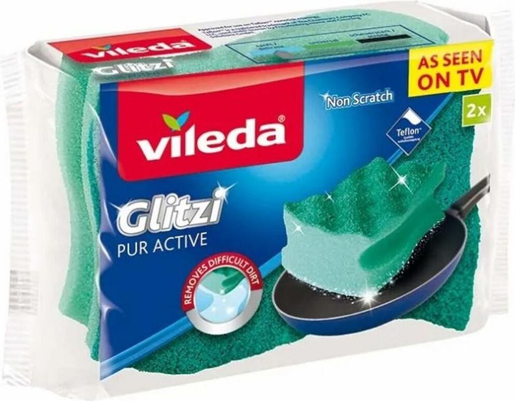Profilierter Reinigungsschwamm Vileda Pur Active 2 Stk.
