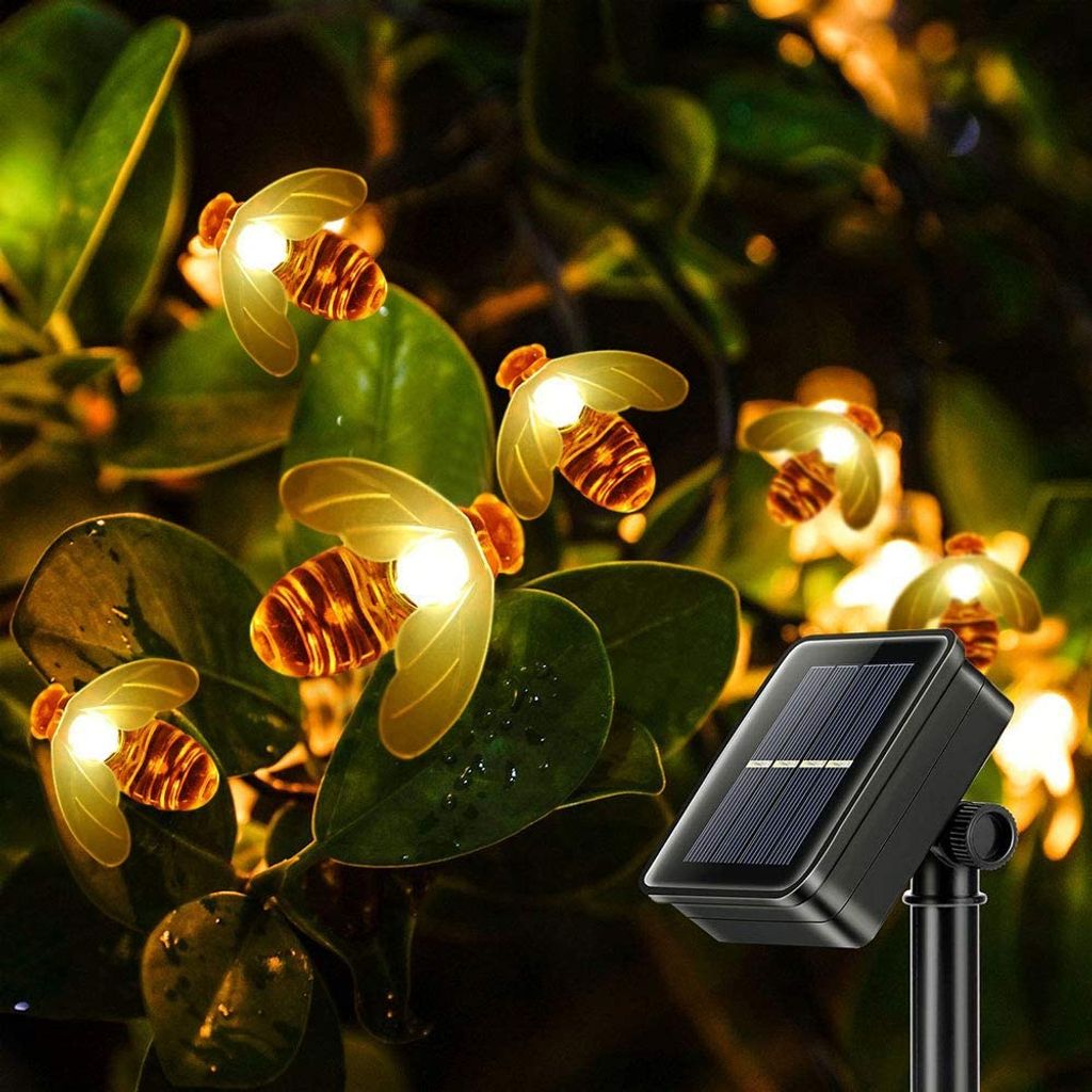 20 30 50 LED Solar Lichterkette Lichterkette Garten Dekobeleuchtung Außen Licht 
