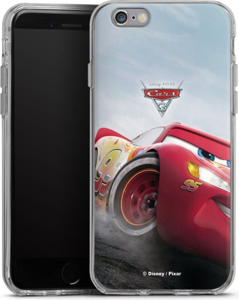 DeinDesign Handyhülle für Apple iPhone 6 Silikon Hülle Case Smartphone Schutzhülle Cars Lightning Mcqueen 95 Offizielles Lizenzprodukt