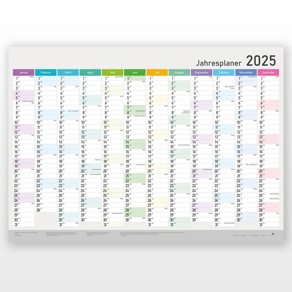 Wandkalender 2025 groß | XXL Jahresplaner 25, Produktbild 6