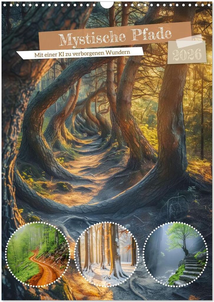 Mystische Pfade (Wandkalender 2026 DIN A3 hoch), CALVENDO Monatskalender