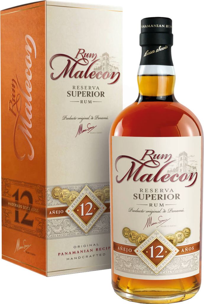 Rum Malecon Añejo 12 Años Reserva Superior 40% Vol. 0,7l in Geschenkbox
