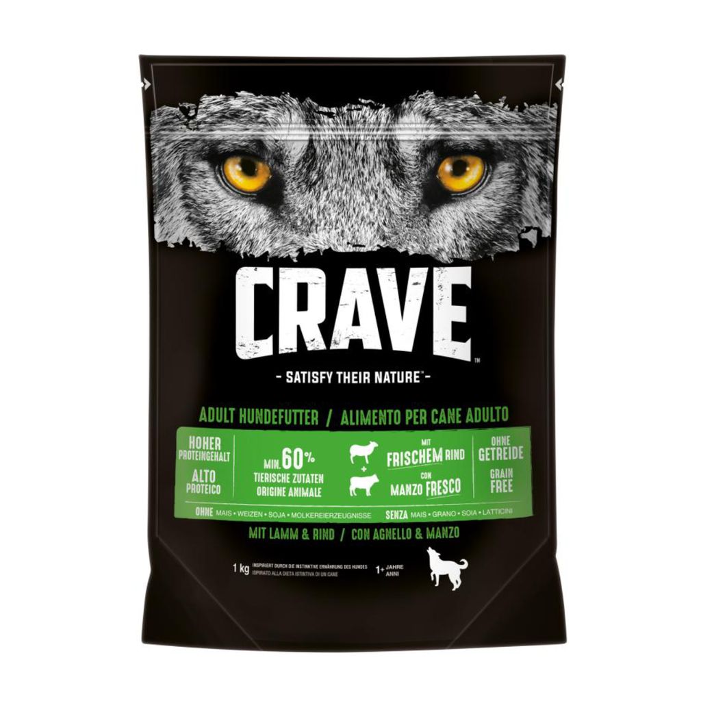 CRAVE Dog | Cibo secco per cani adulti con agnello e manzo Immagine del prodotto 