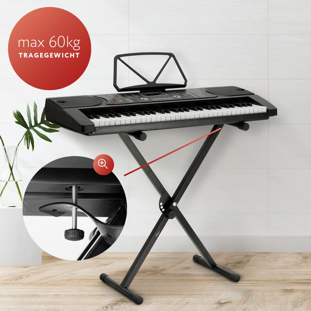 Áengus Keyboard 61 kláves, piano se stojanem a mikrofonem - Obrázek produktu 8