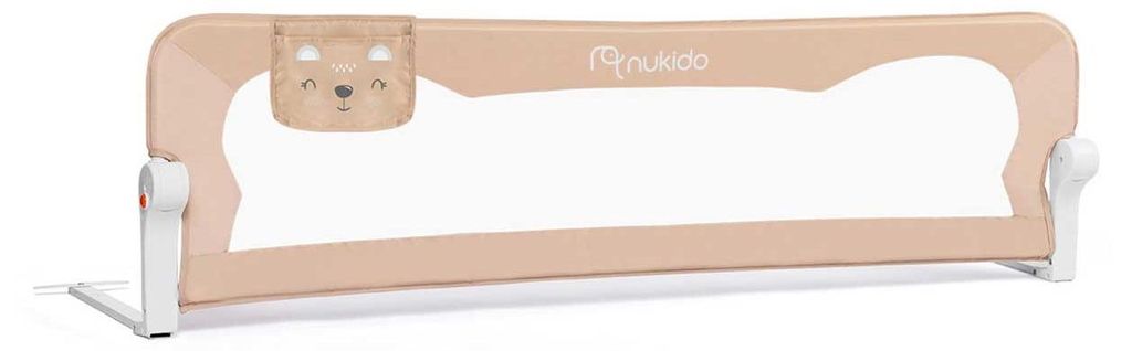 Zábrana na posteľ 150 x 42 x 35 cm Nukido béžová Obrázok produktu 