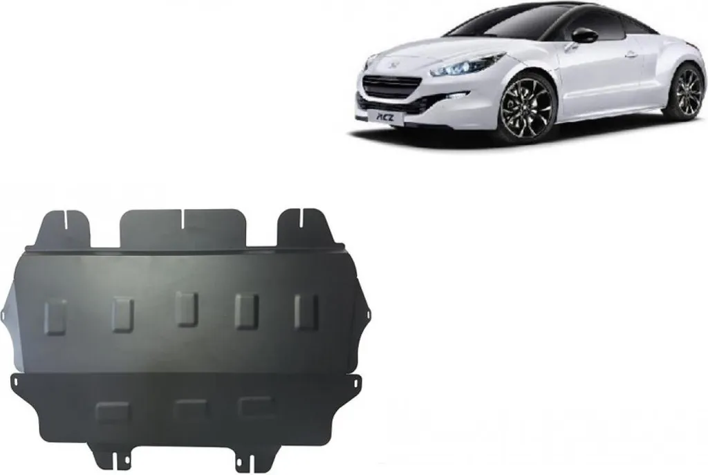 Plaque de protection moteur en acier pour châssis Peugeot RCZ