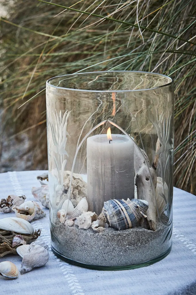 Bougie Pilier Grise Rustique 8 cm : Décoration de Table Chic et Sobre - 2