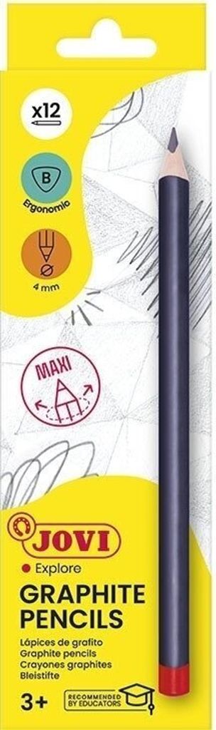 Jovi Graphite Pencils Künstlerfarbstifte Set B 12 stk