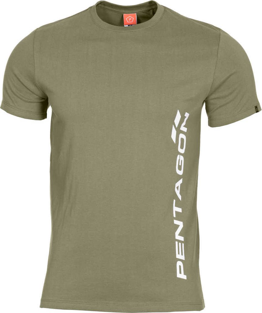 Pentagon Ageron Vertical Kurzarm-t-shirt Grün XL Herren Grün XL