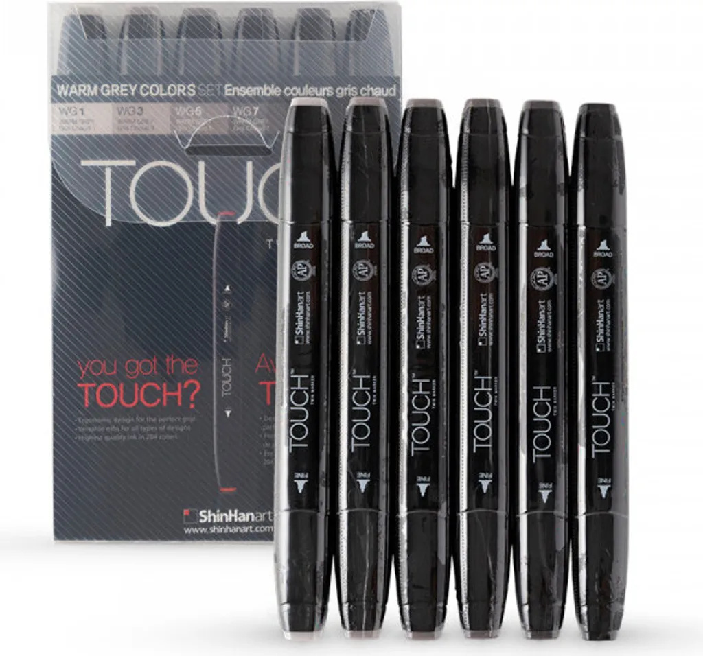 Recensione Set 6 TOUCH Grigio Caldo - Marker Doppia Punta Top