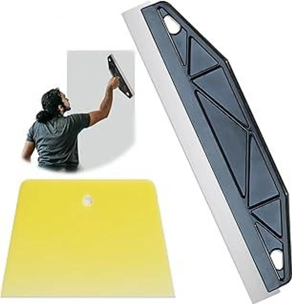 2 Spatole per Carta da Parati e Stucco in Acciaio Inox Professionale