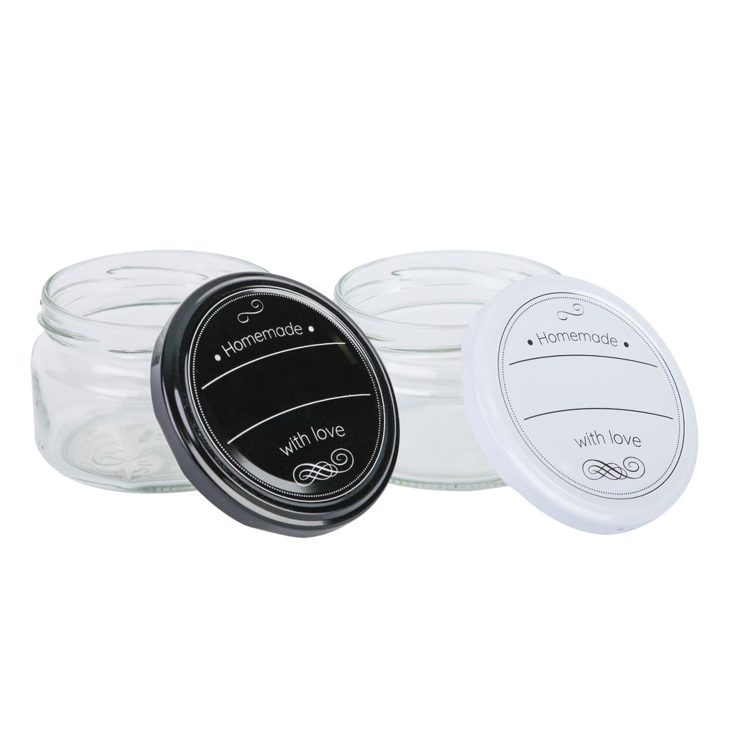 Einmachglas B&W, ca. 250 ml, 54 Stück
