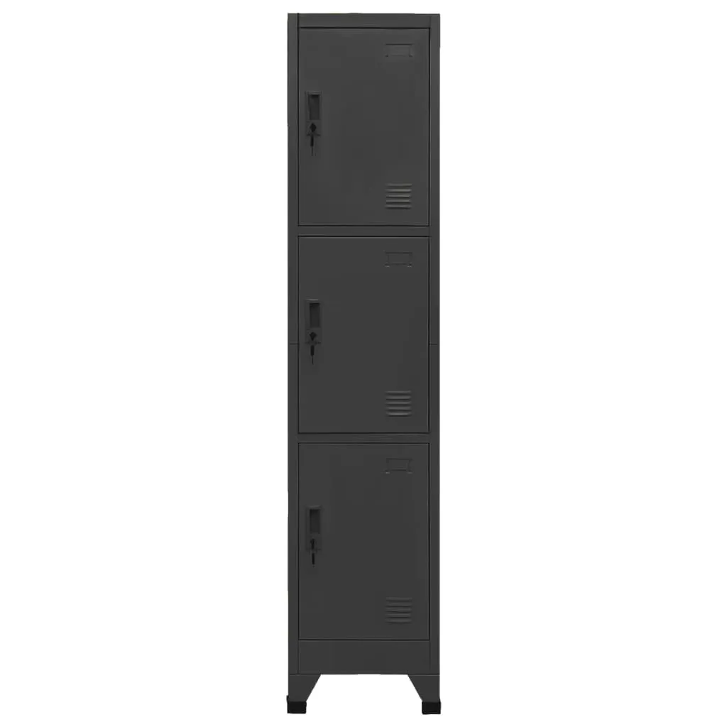 vidaXL Armadietto Acciaio Antracite 38x45x180 cm - Spogliatoio Robusto