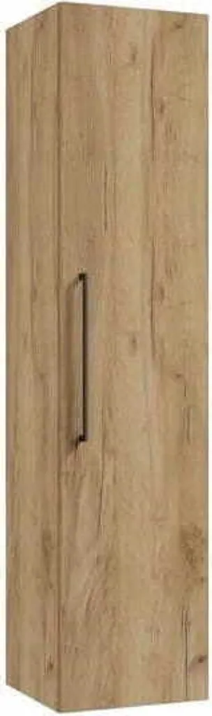 Armoire de salle de bain Domodomo Pinia 140x32 cm Chêne Craft avec poignées
