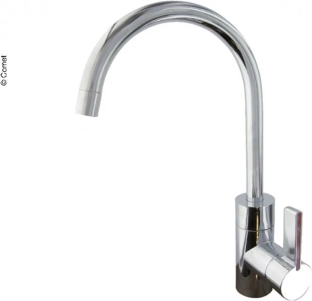 Robinet cuisine Lucca Comet Chrome - Bec orientable et design compact - 3