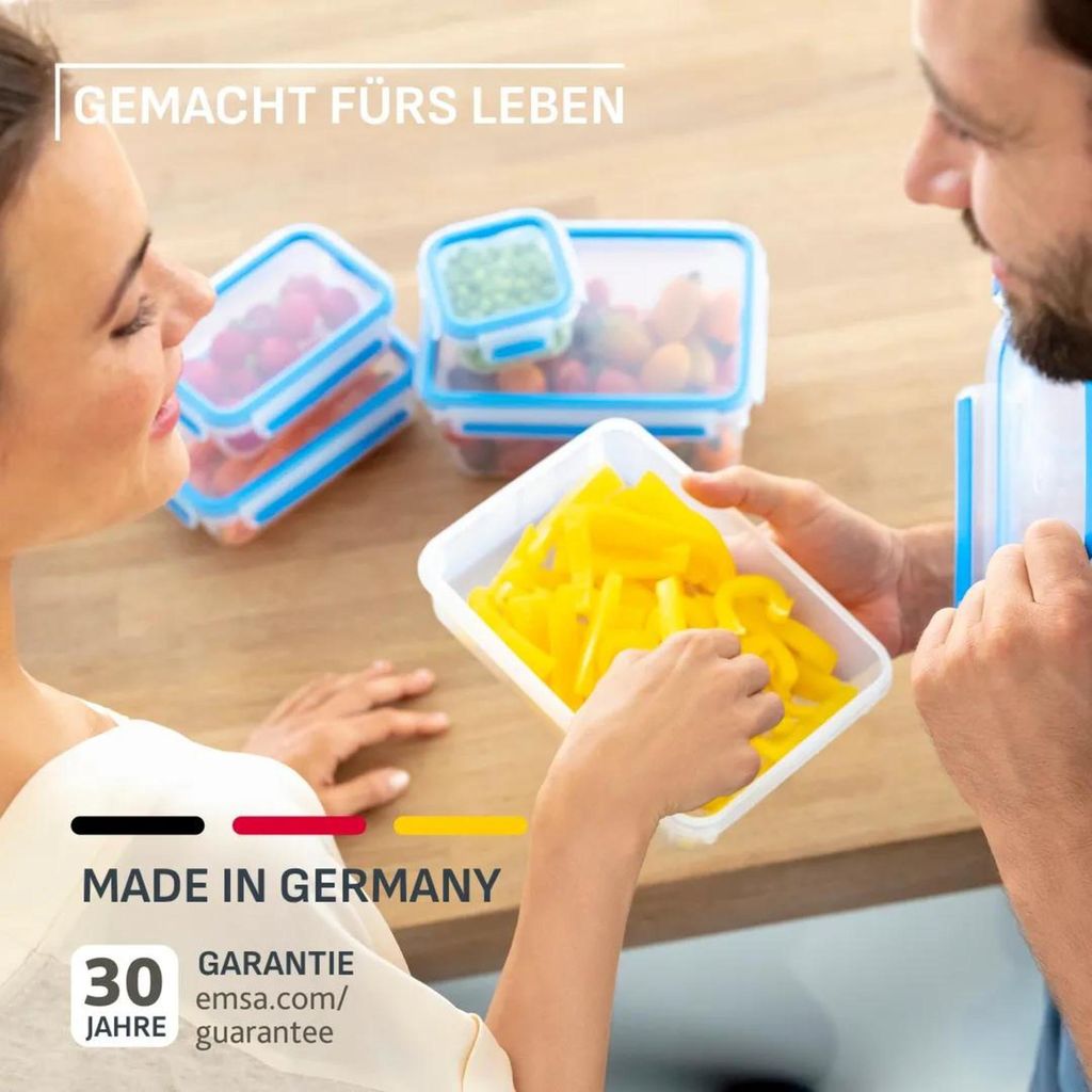 EMSA Clip & Close Food Conservation, Box, Rechteckig, 2,3