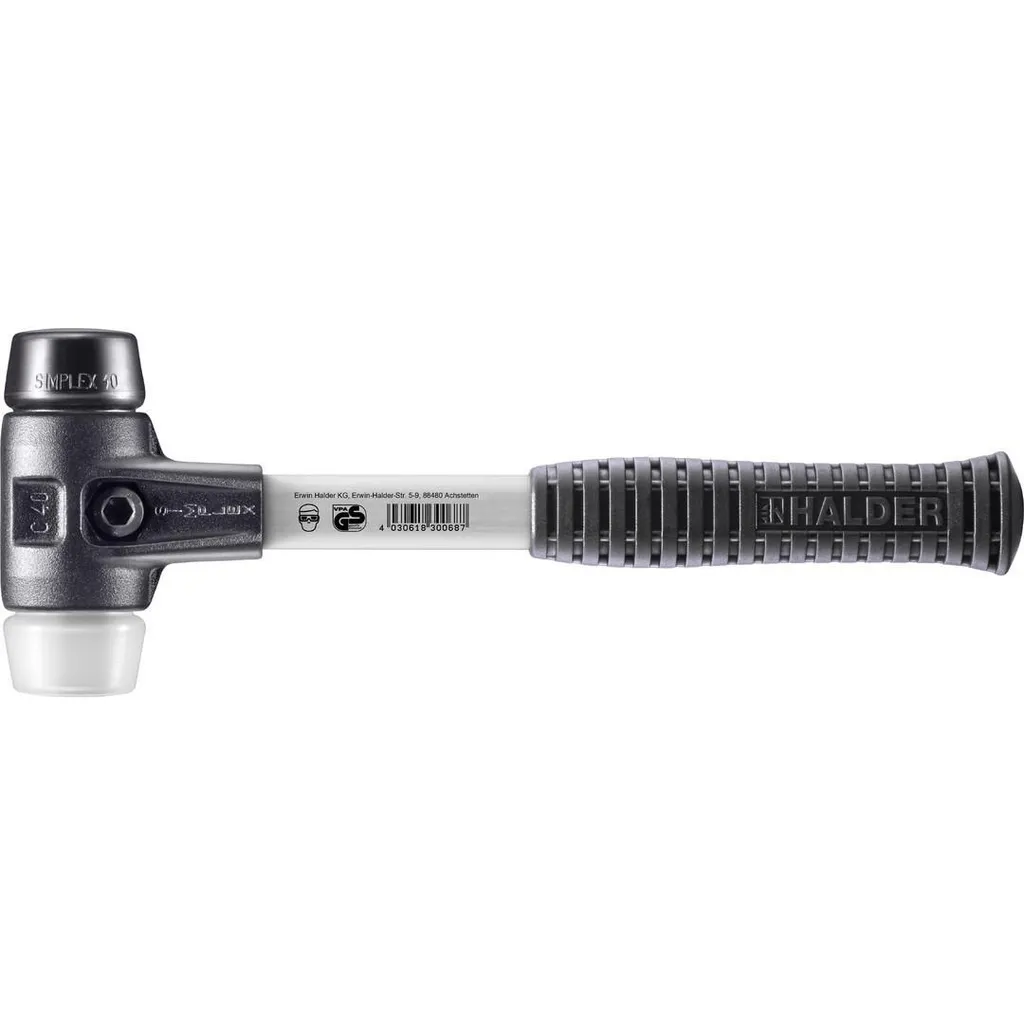 SIMPLEX Mazza Soft-Face Ø 40 | Gomma e Superplastica Halder - 4