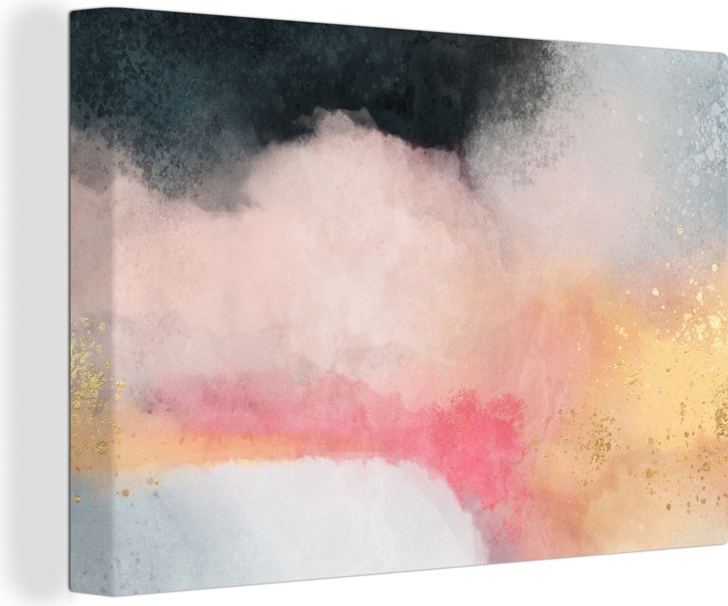 OneMillionCanvasses - Leinwandbilder - 140x90 cm, Malerei - Abstrakt - Design, Wandbilder Kunstdruck Wanddekoration - Foto auf Leinwand - Gemäld...