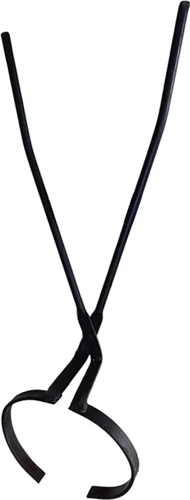 Pinces à creusets robustes en acier noir pour déversement sécurisé - 40cm