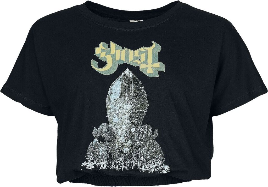 Ghost T-Shirt Damen Priest schwarz Band-Merch, Bands 100% Baumwolle L