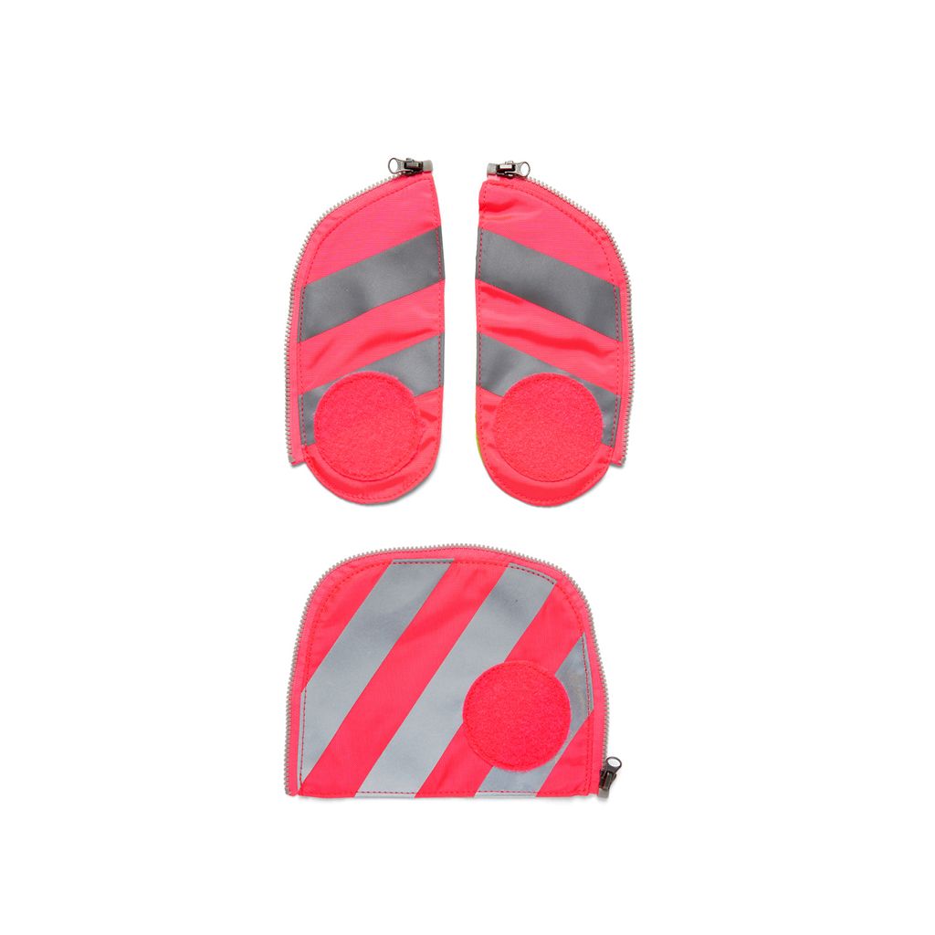 ergobag Fluo-Zip Set mit Reflektorstreifen Pink