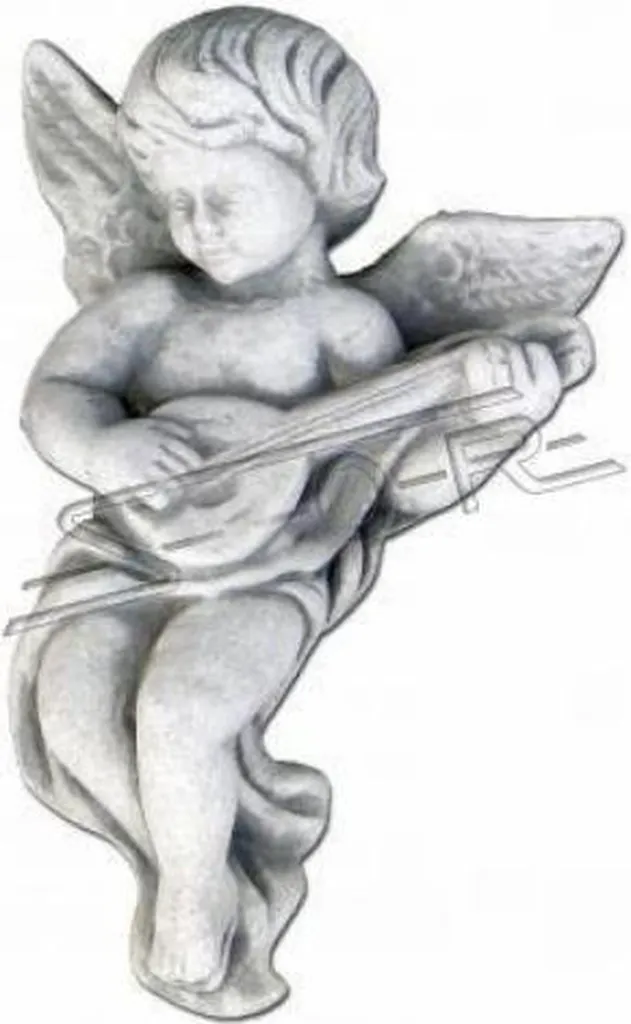 Ange de tombe résistant aux intempéries sculpture Dieu Saint 22 cm