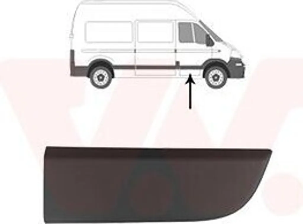 Baguette de porte avant droite VAN WEZEL 4388422 pour OPEL Movano B